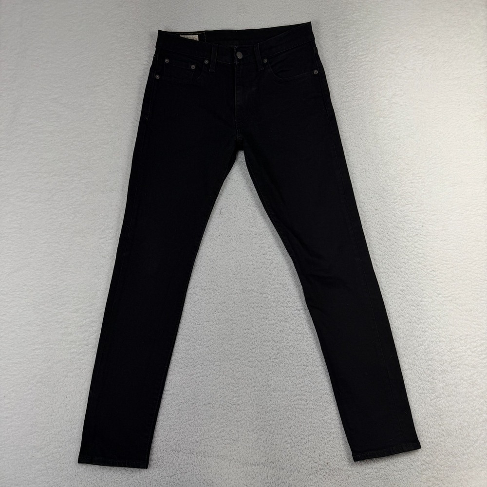 Levis 512 Jeans Mens 29x32 Black Slim Taper Levi's Premium Stretch Denim (W28.5)